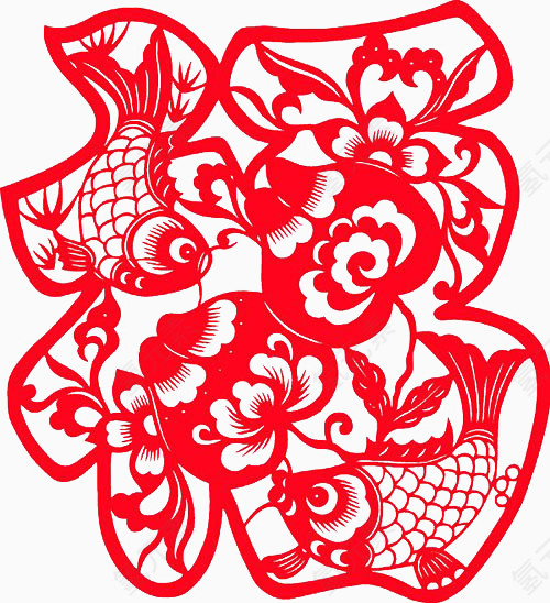 剪纸福