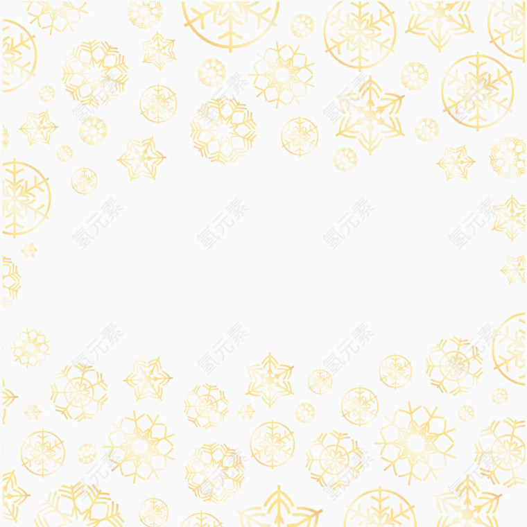 金色雪花