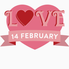 矢量爱情喜欢艺术字体