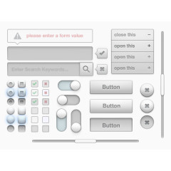 银灰色UI工具包