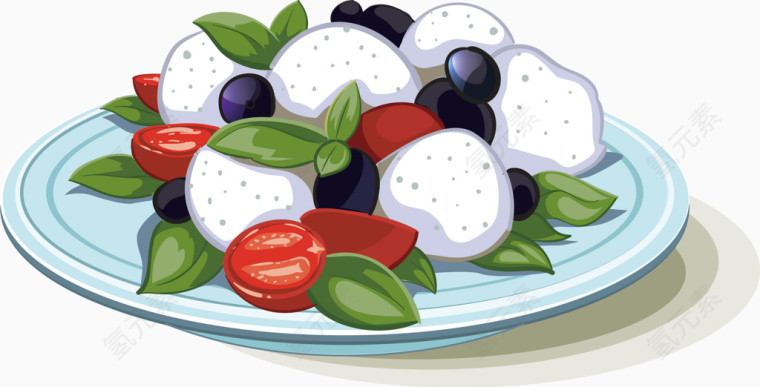 中式食品矢量图