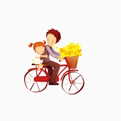 父亲节插图psd元素