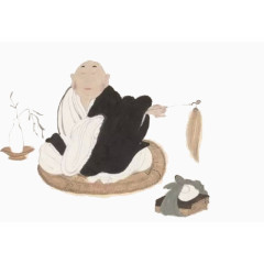 打坐的和尚