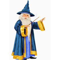 蓝色白胡子老头