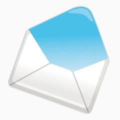 矢量灰色质感卡通信封