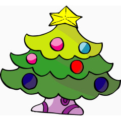 卡通圣诞树