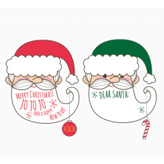 戴帽子的圣诞老人