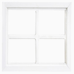 四格白色窗户