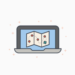 手绘笔记本电脑