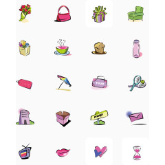 咖啡手绘矢量图