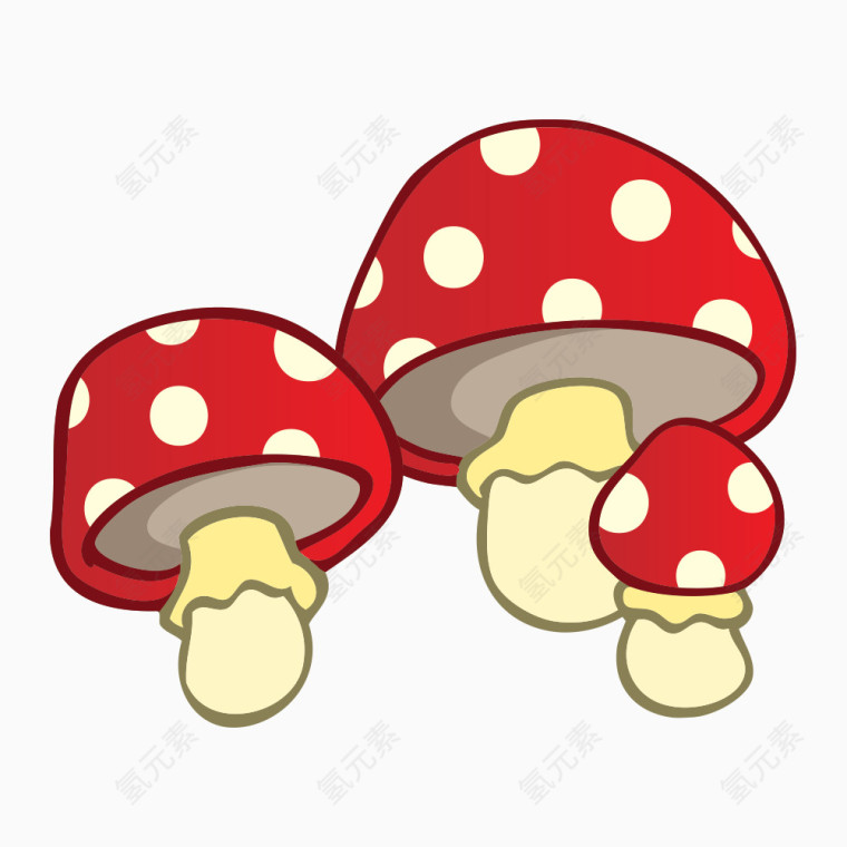 红色蘑菇