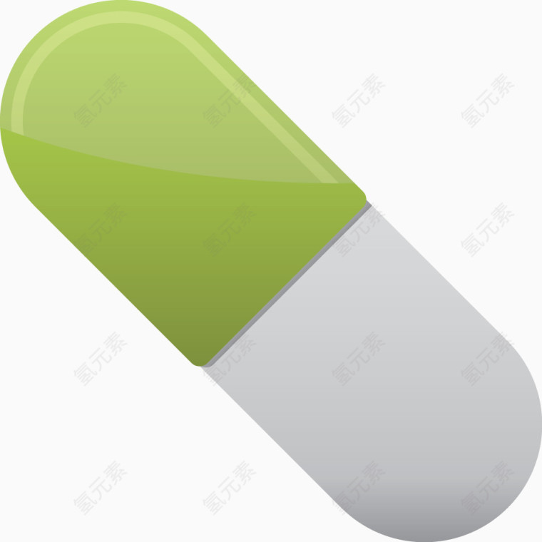 医疗应用图标矢量胶囊