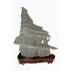 奇石盆景艺术摄影免抠图片