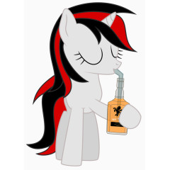 插画 马  可爱 表情  形象