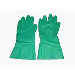 绿色胶皮手套