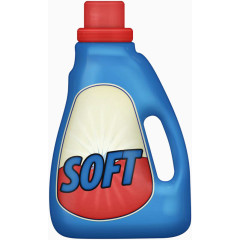 蓝色瓶装洗衣液