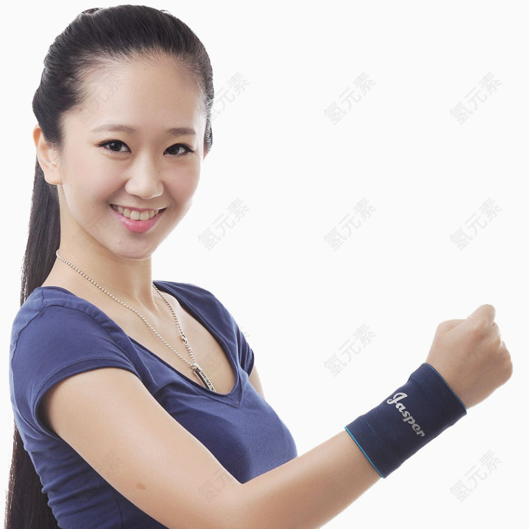美女模特手腕护具