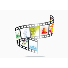 动感胶片素材背景