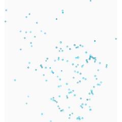 卡通手绘蓝色漂浮气泡