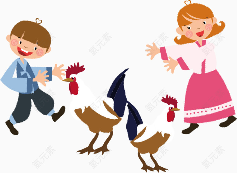 矢量手绘好朋友