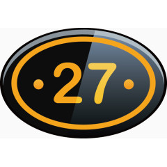 门牌号png矢量素材