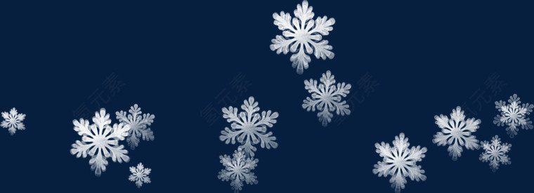 白色创意雪花