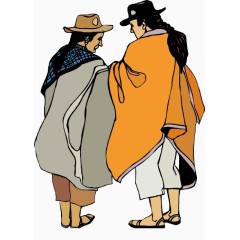 西藏男人背影