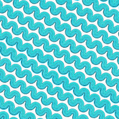 绿色波浪线条背景