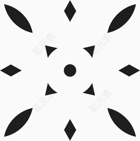 点线面构图底纹角花素材