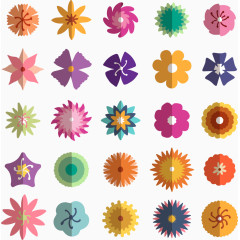 绿色春季花卉自然矢量素材