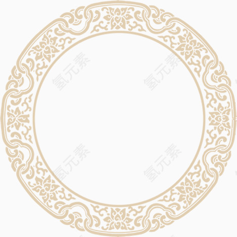 传统花边边框底纹