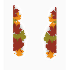 彩色枫叶素材