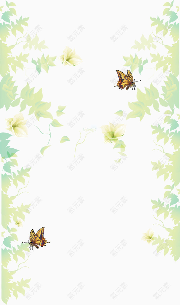 绿色春季迎春素材