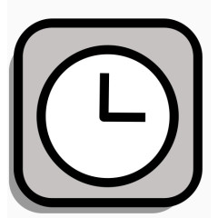 报警警报日历时钟时间表定时器看单色图标