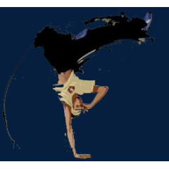 创意水墨舞蹈人物