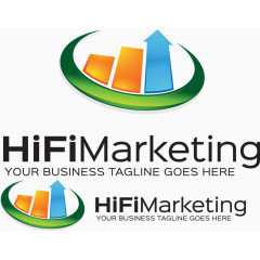 柱形箭头标志设计