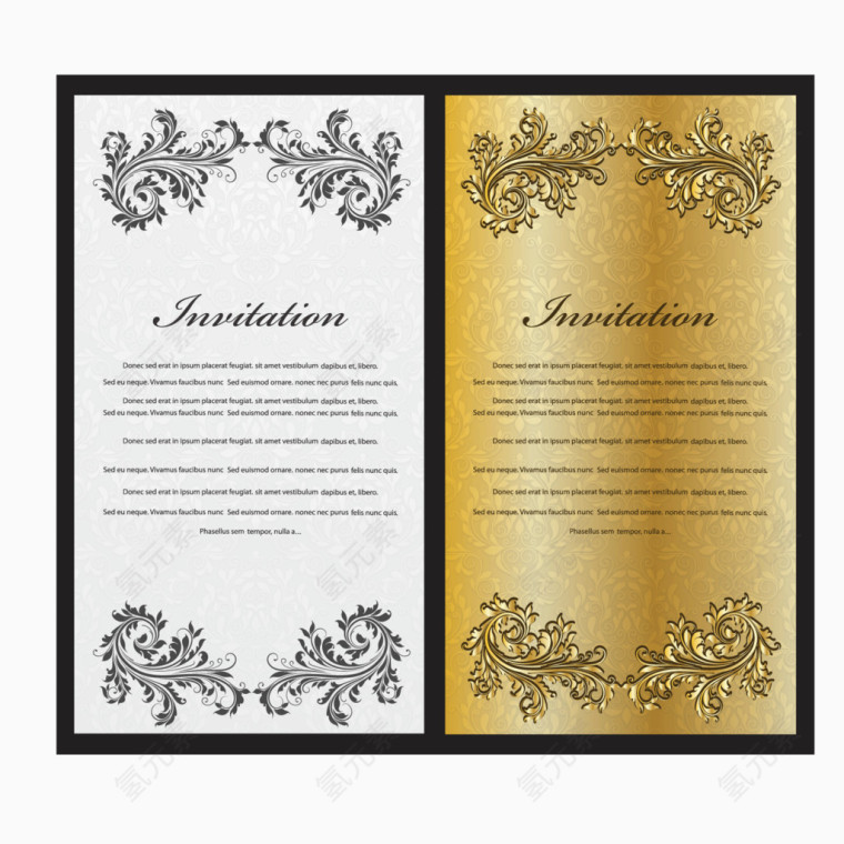 矢量通知书英文录取书