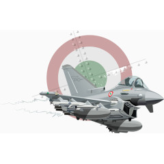 飞行的矢量战斗机