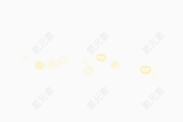 炫彩_荧光心形漂浮带