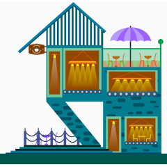 矢量图娱乐场所