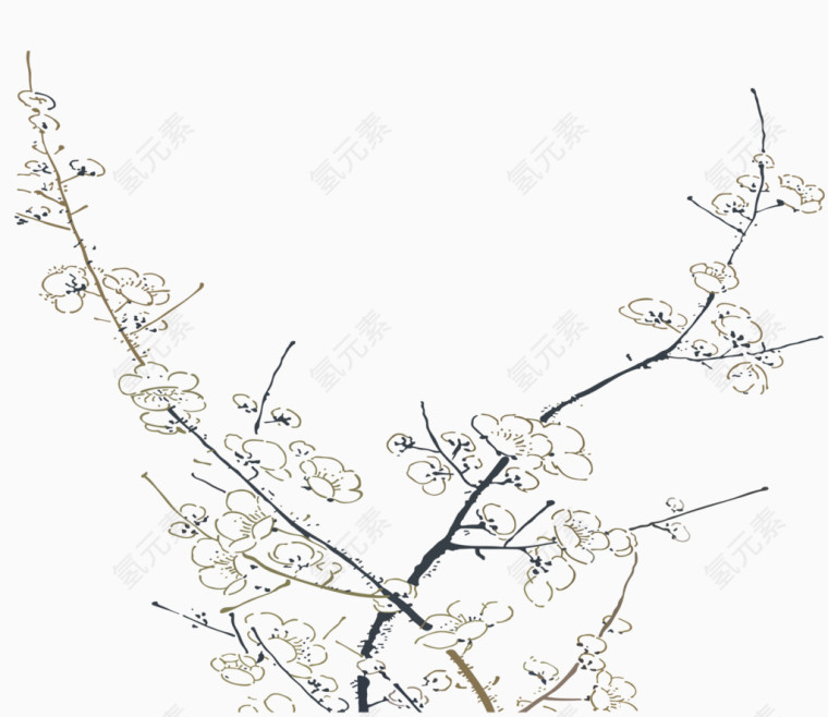 简笔梅花