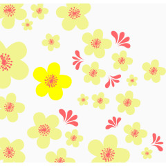矢量淡雅樱花