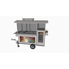 快餐饮料移动售货亭素材