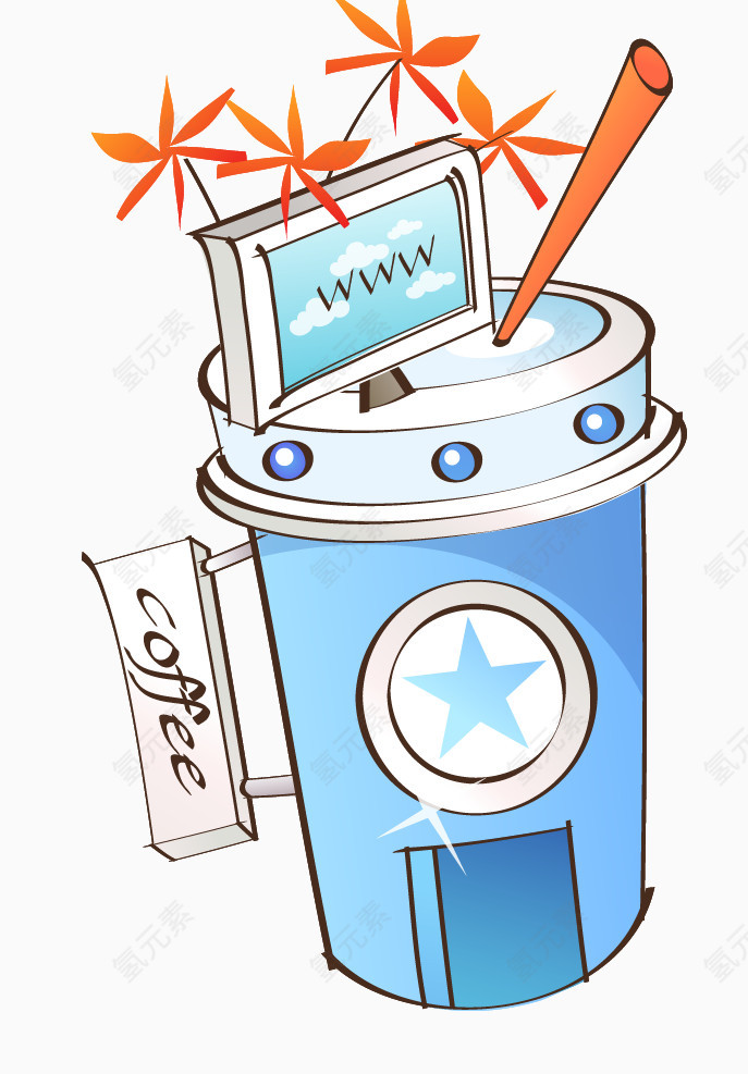 可爱手绘风格图标