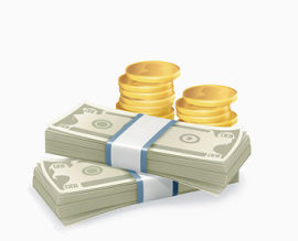 唯美金币钱币纸币