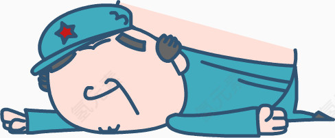 卡通军人