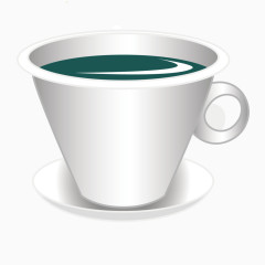 矢量卡通陶瓷咖啡杯