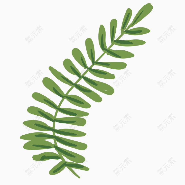 绿色手绘数额以