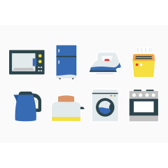 家用电器贴纸图标