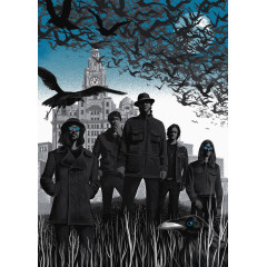 飞鸟城堡和一群人海报